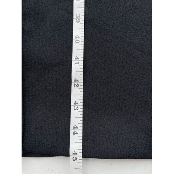 T7 80s 90s VTG Ms Claus Black Crepe Sheath Dress Long Sleeve NWT DEADSTOCK - Picture 5 of 7